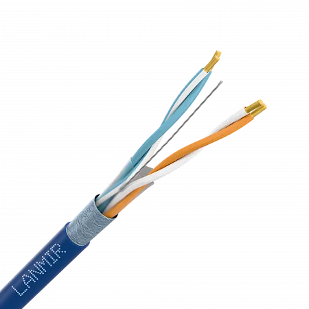 Кабель (витая пара) внутренний LANMIR-ECO F/UTP Cat5e PVC 2х2х0.48 синий